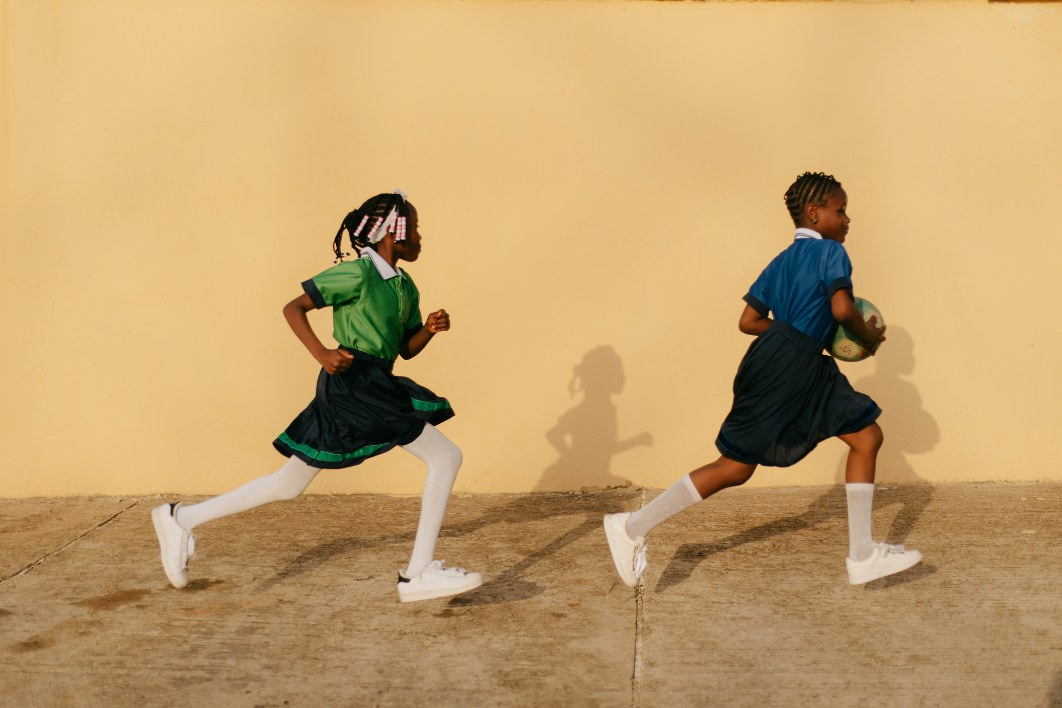 Friends Playing Football